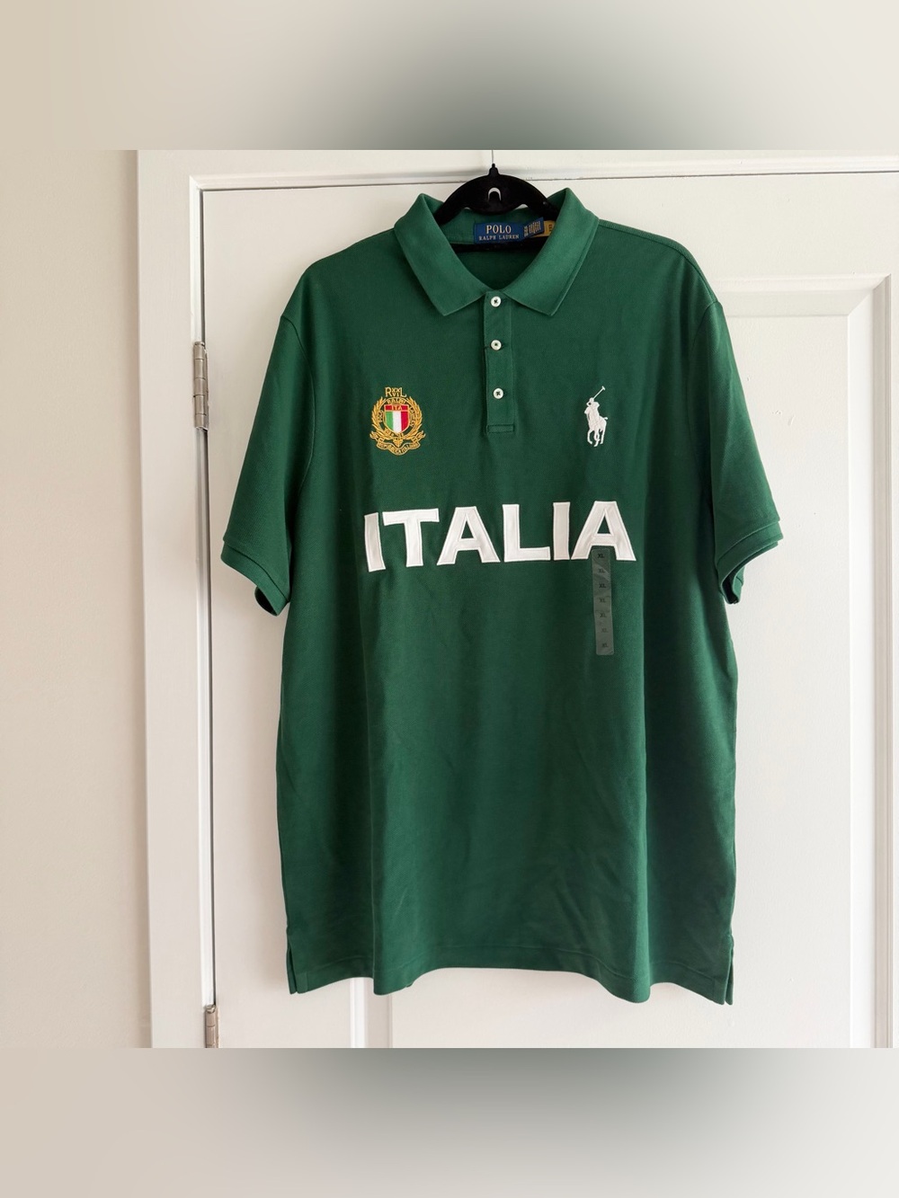 Polo Ralph Lauren Green Italia Jersey Chief Keef Style Polo Shirt NWT